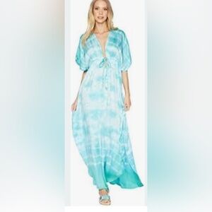 green emerald velvet dress Marissa Dress Purple and Green Tie Dye Cotton